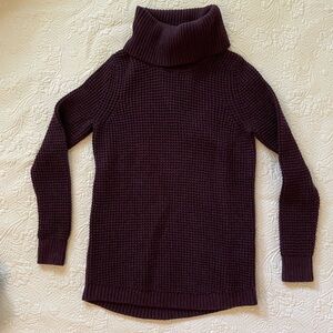 LL Bean Chunky Knit Sweater Cotton Merino Blend M